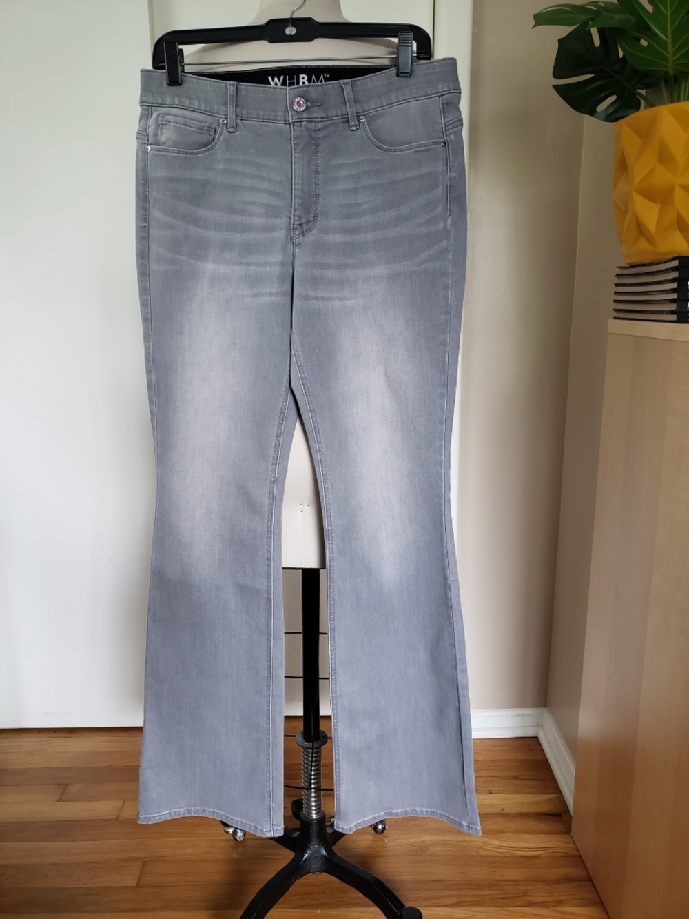 Essential Slimmer Skinny Flare Gray Jeans Size 10